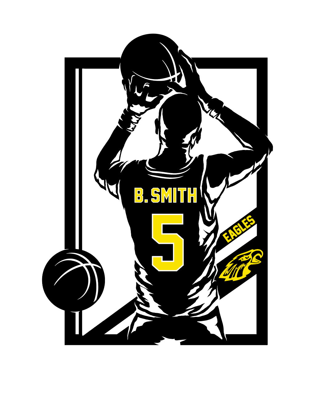 Basketball - Acrylic Sign