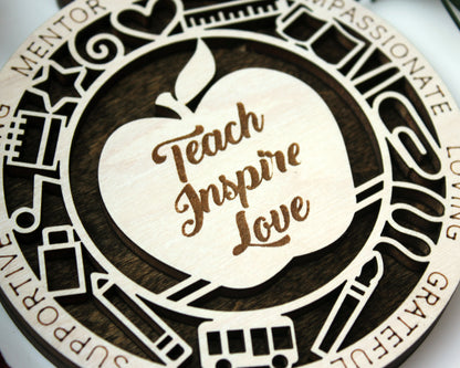 Teach, Love, Inspire Ornament
